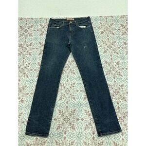 NeoBlue Mens Straight Leg Jeans Dark Wash Made in USA Size 34